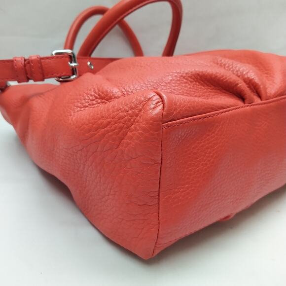Marc by Marc Jacobs Classic Q Scarlet Red Leather Double Handles Shoulder Bag - Picture 15 of 16